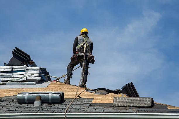 Professional Gutter Installation technician working in Paonia, CO